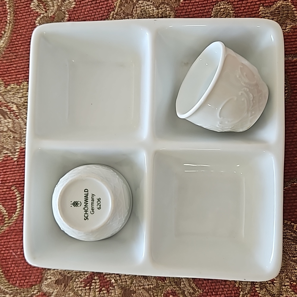 Marked Schönwald German set in serving platter